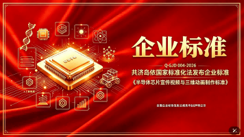共济岛依国家标准化法发布企业标准 Q/GJD 004-2026《半导体芯片宣传视频与三维动画制作标准》公告